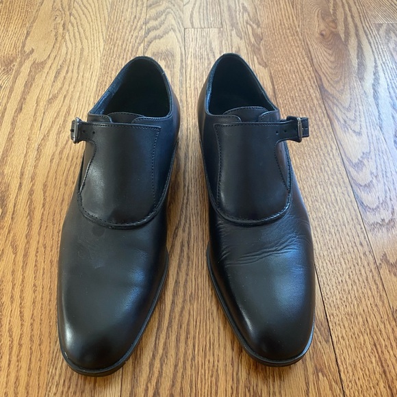 Donald J Pliner Men’s Sergio Monkstrap Shoes in Black main image 4